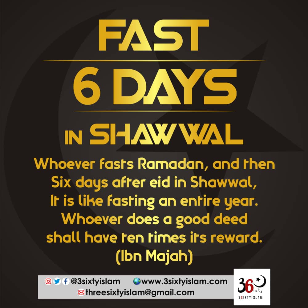 Fasting the Six Days Of Shawwal 3 S I X T Y I S L A M